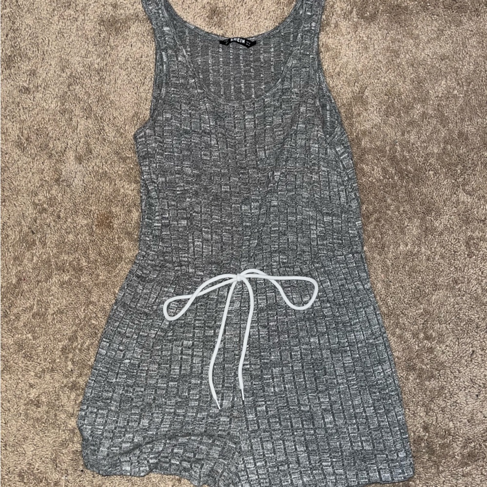 Gray Romper, Medium, Shein